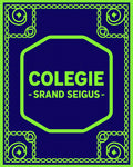 Neon Blue Chain Starburst Octagon Rug