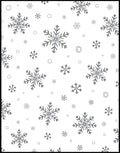 Silver Snowflake Winter Wonderland Rug