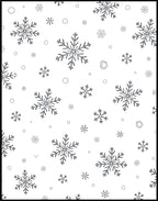 Silver Snowflake Winter Wonderland Rug
