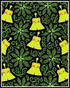 Lime Green Tribal Tent Swirl Rug