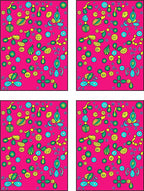 Bold Magenta Whimsical Floral Cascade Rug