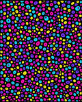 Vibrant Neon Polka Dot Scatter Rug