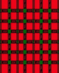 Classic Red Green Plaid Squares Rug