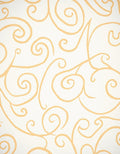 Cream and Gold Swirl Vines Rug