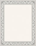 Classic Black Ivory Scroll Border Rug