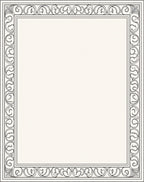 Classic Black Ivory Scroll Border Rug