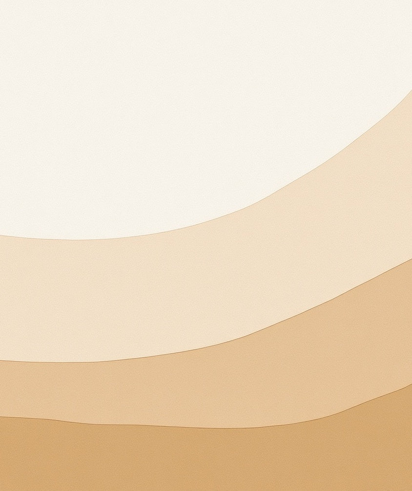 Neutral Earth Tone Layered Waves Rug