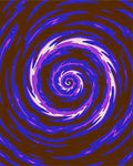 Deep Blue Amethyst Swirl Rug