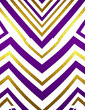 Amethyst Gold Chevron Stripe Rug
