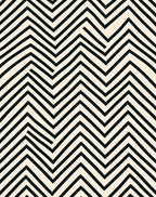 Black Cream Modern Geometric Chevron Rug