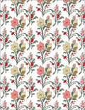Pastel Floral Botanical Garden Rug
