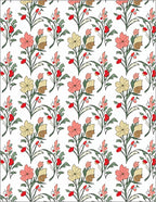 Pastel Floral Botanical Garden Rug