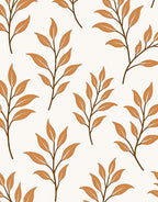 Warm Tan Autumn Branch Foliage Rug
