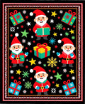 Cute Santa Gifts Stars Snowflakes Rug