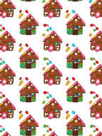 Whimsical Gingerbread House Candy Collection Rug