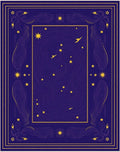Deep Navy and Gold Celestial Rug