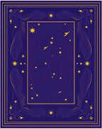 Deep Navy and Gold Celestial Rug