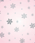 Pastel Pink Snowflake Cascade Rug