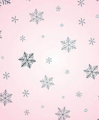 Pastel Pink Snowflake Cascade Rug