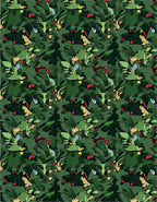 Green Lush Tropical Foliage Rug
