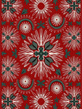 Crimson Red Starburst Arch Medallion Red Rug