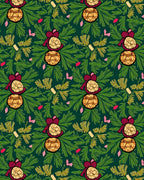 Burgundy Gold Ornament Festive Holiday Rug