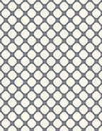 Gray Quatrefoil Lattice Rug