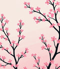 Pink Blossom Cherry Branches Art Rug