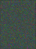 Colorful Wavy Line Swirl Rug