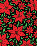Crimson Bloom Lush Foliage Rug