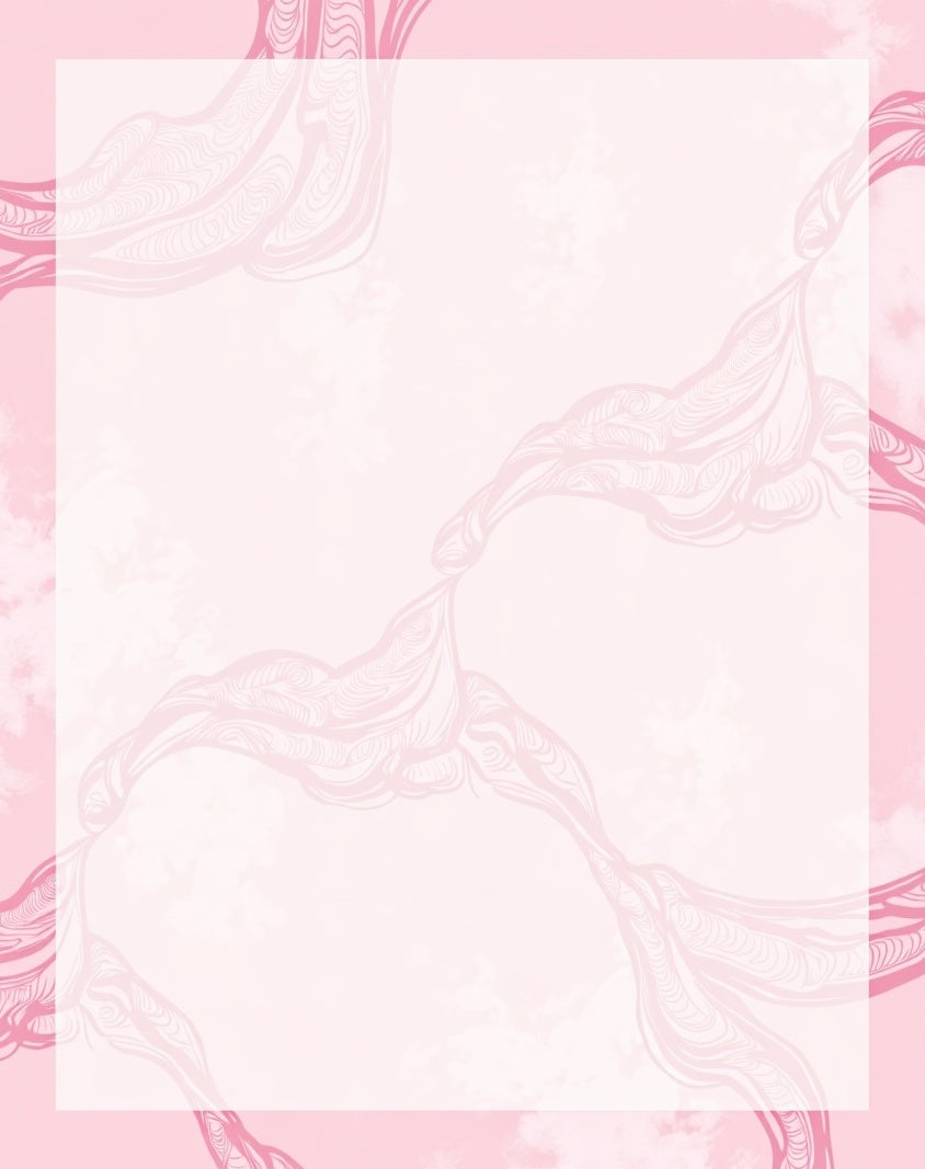 Blush Pink Flowing Abstract Form Rug
