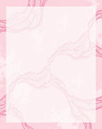 Blush Pink Flowing Abstract Form Rug