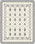 Cream Lace Symmetry Intricate Rug