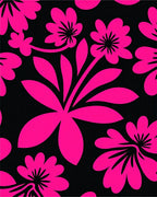 Bright Pink Floral Bloom Rug