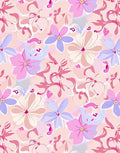 Pink Lilac Bloom Garland Rug