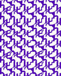 Bold Violet Modern Geometric Houndstooth Rug