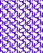 Bold Violet Modern Geometric Houndstooth Rug