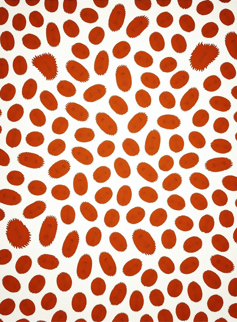 Burnt Orange Organic Spot Rug