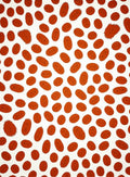 Burnt Orange Organic Spot Rug
