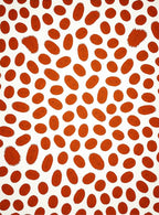Burnt Orange Organic Spot Rug