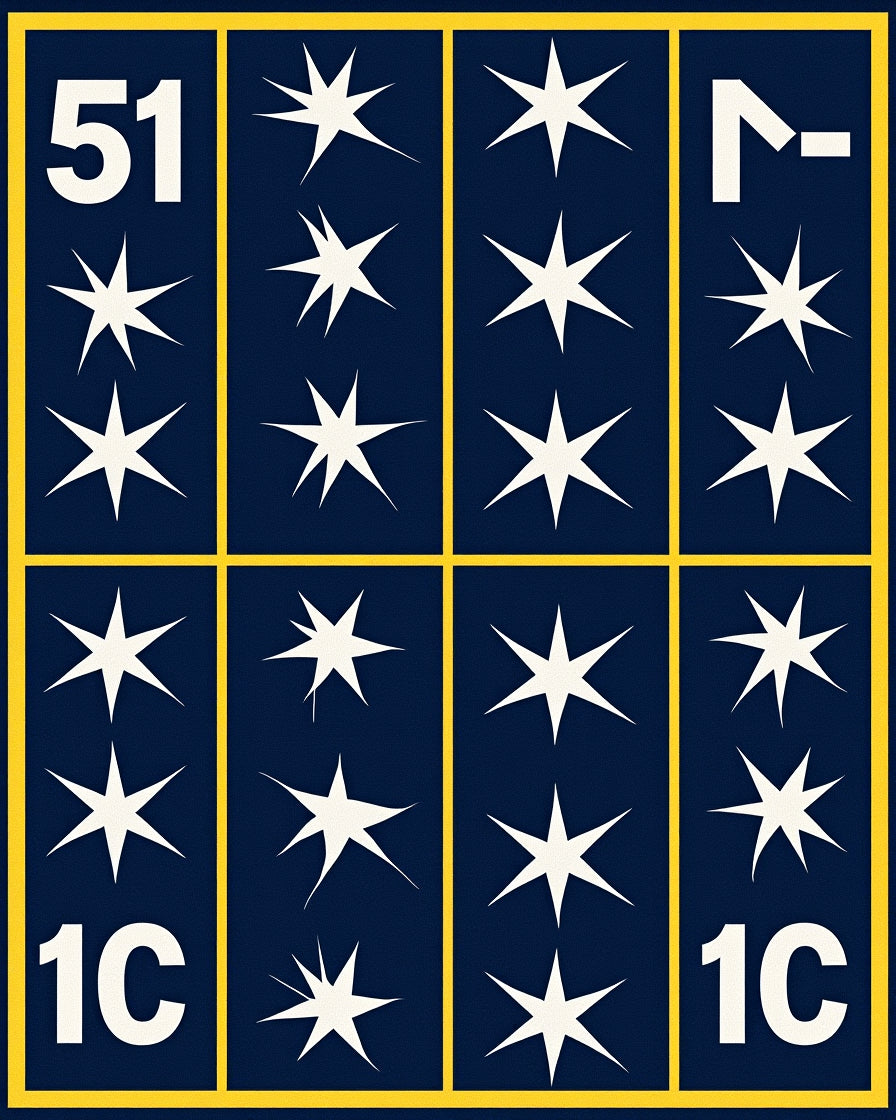 Navy Blue Starburst Geometric Rug