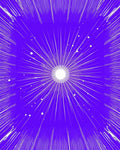 Vibrant Purple Burst Starry Field Rug