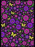 Vibrant Floral Butterfly Medley Rug