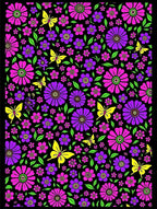 Vibrant Floral Butterfly Medley Rug