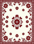 Crimson Botanical Garden Arrangement Rug