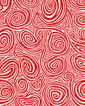Crimson Swirl Abstract Spirals Rug