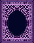 Ornate Pink And Navy Floral Arch Rug