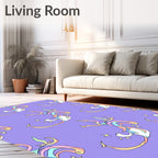 Pastel Swirl Unicorn Twirl Rug