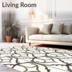 Antique Bronze Arch Scroll Rug