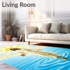 Divine Radiance Sunlit Water Walk Rug